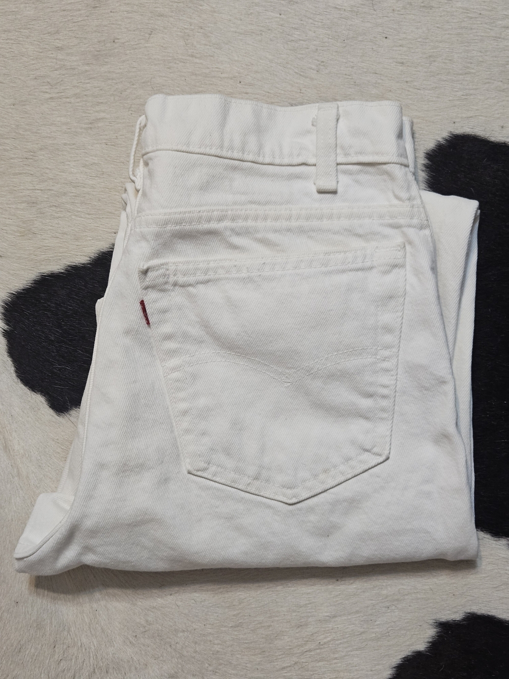 Vintage 1990s Levi's 550 White Slim Straight Jeans 29x30